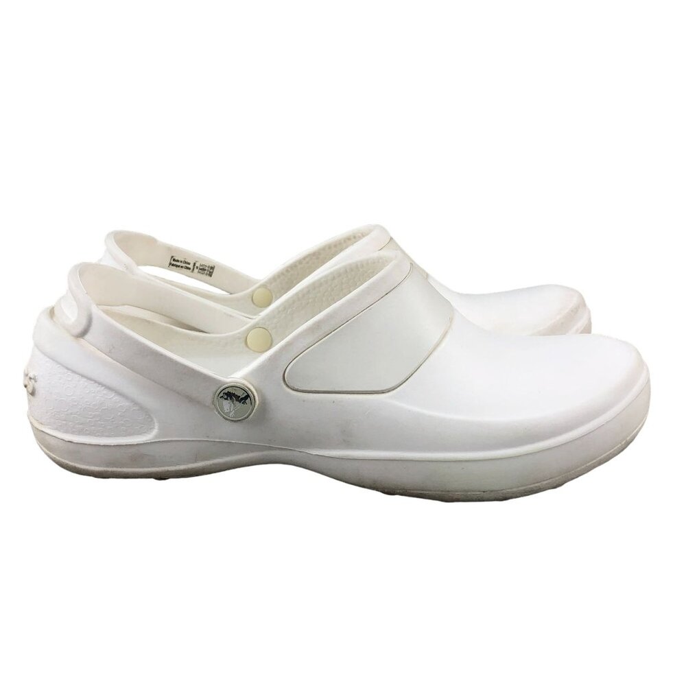 Crocs Women's Size 9 Mercy White Convertible Slingback Professional Clogs